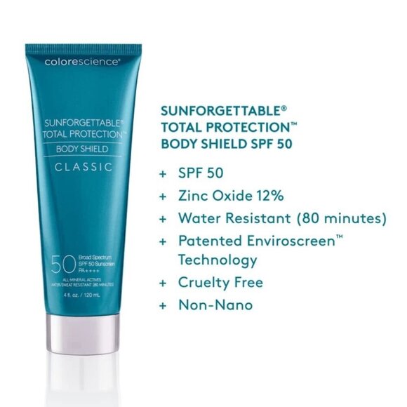 Skin Care Colorescience Sunforgettable Total Protection Body Shield 4oz SPF 50 - Picture 3 of 3